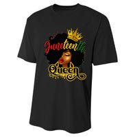 Afro Natural Hair Juneteenth Queen African American Performance Sprint T-Shirt