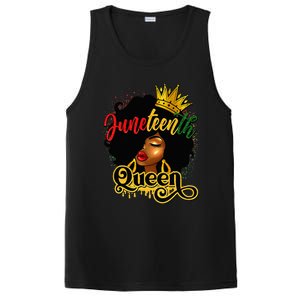 Afro Natural Hair Juneteenth Queen African American PosiCharge Competitor Tank