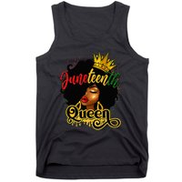 Afro Natural Hair Juneteenth Queen African American Tank Top