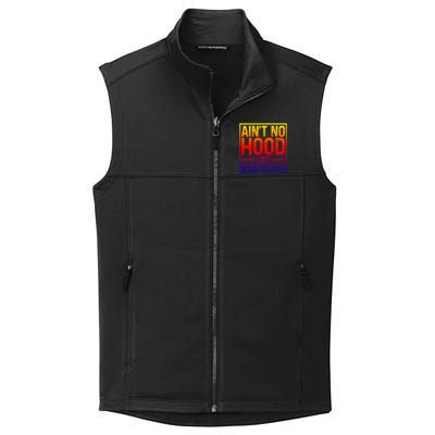 Ain't No Hood Like Fatherhood Funny Father Dad Gift Collective Smooth Fleece Vest