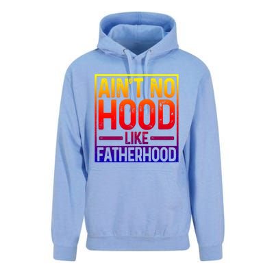 Ain't No Hood Like Fatherhood Funny Father Dad Gift Unisex Surf Hoodie