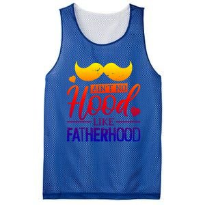 Ain't No Hood Like Fatherhood Cute Gift Mesh Reversible Basketball Jersey Tank