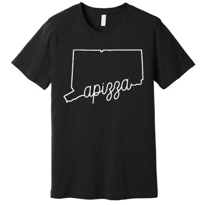 Apizza New Haven Pizza Award Winning Tomato Pie Connecticut Premium T-Shirt