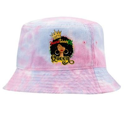 Afro Natural Hair Juneteenth Queen African American Wo Tie-Dyed Bucket Hat