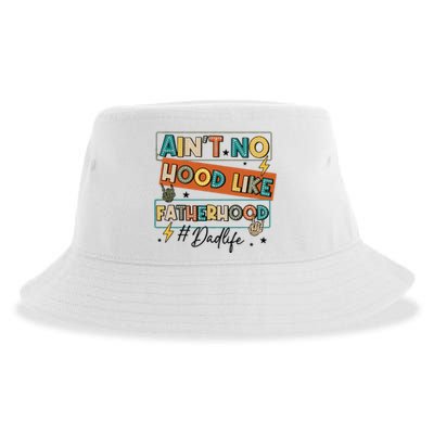 AinT No Hood Like Fatherhood Sustainable Bucket Hat