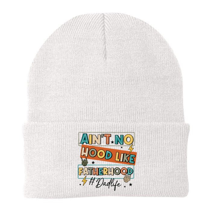 AinT No Hood Like Fatherhood Knit Cap Winter Beanie