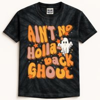 Ain't no hollaback ghoul Funny Halloween Groovy ghost Kids Tie-Dye T-Shirt