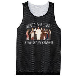 AinT No Hood Like Sainthood Catholic Saints Lord Faith Mesh Reversible Basketball Jersey Tank