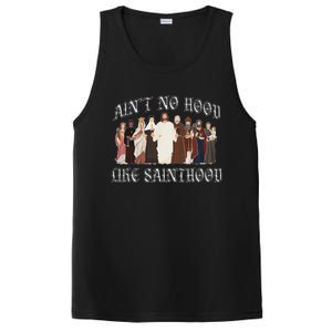 AinT No Hood Like Sainthood Catholic Saints Lord Faith PosiCharge Competitor Tank