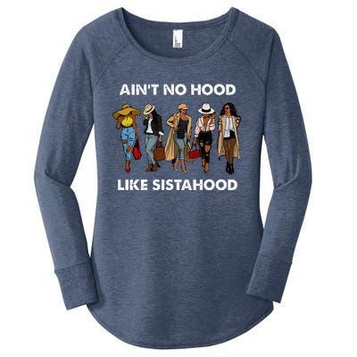 AinT No Hood Like Sisterhood Afro Sistas Black Women Gift Women's Perfect Tri Tunic Long Sleeve Shirt