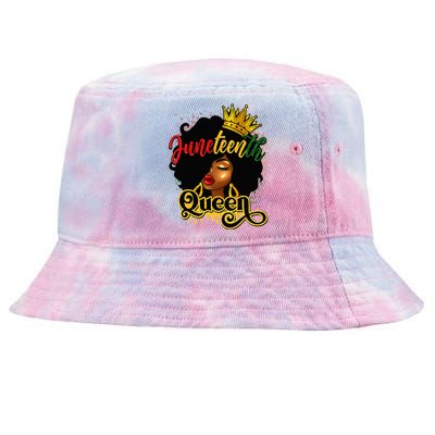 Afro Natural Hair Juneteenth Queen African American Tie-Dyed Bucket Hat