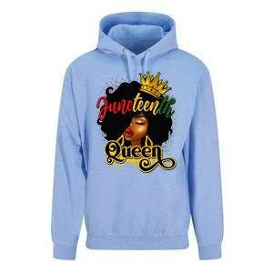 Afro Natural Hair Juneteenth Queen African American Unisex Surf Hoodie