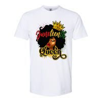 Afro Natural Hair Juneteenth Queen African American Softstyle CVC T-Shirt