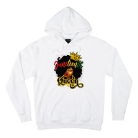 Afro Natural Hair Juneteenth Queen African American Hoodie