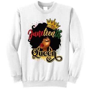 Afro Natural Hair Juneteenth Queen African American Sweatshirt