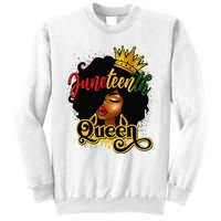 Afro Natural Hair Juneteenth Queen African American Sweatshirt