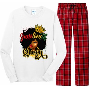 Afro Natural Hair Juneteenth Queen African American Long Sleeve Pajama Set