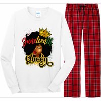 Afro Natural Hair Juneteenth Queen African American Long Sleeve Pajama Set