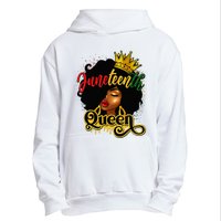 Afro Natural Hair Juneteenth Queen African American Urban Pullover Hoodie