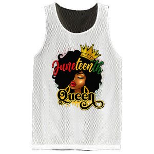 Afro Natural Hair Juneteenth Queen African American Mesh Reversible Basketball Jersey Tank