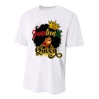 Afro Natural Hair Juneteenth Queen African American Performance Sprint T-Shirt