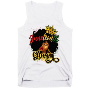 Afro Natural Hair Juneteenth Queen African American Tank Top