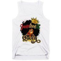 Afro Natural Hair Juneteenth Queen African American Tank Top