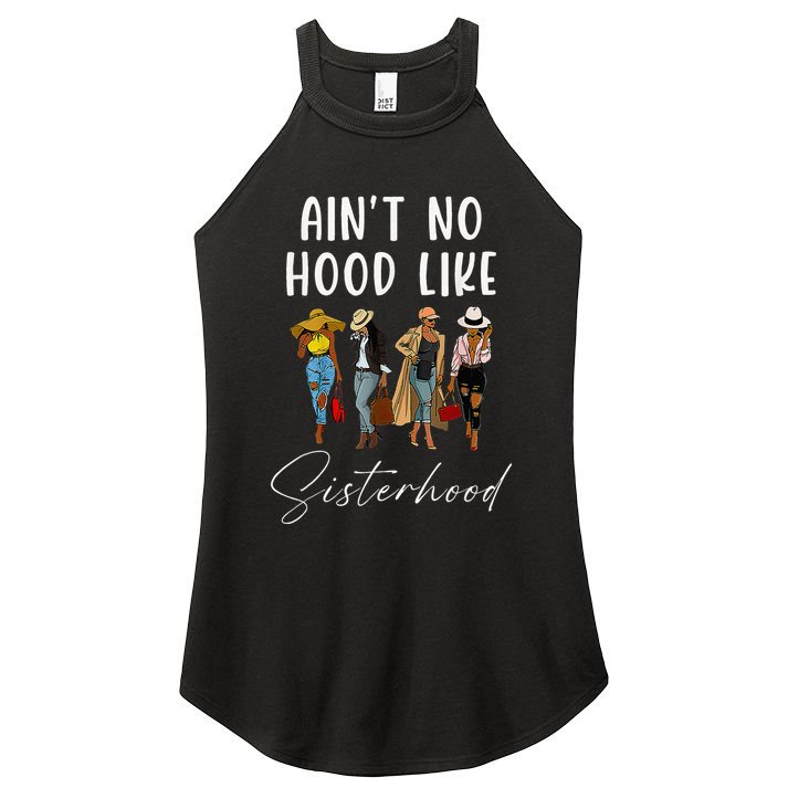 AinT No Hood Like Sisterhood Afro Sistas Women's Perfect Tri Rocker Tank