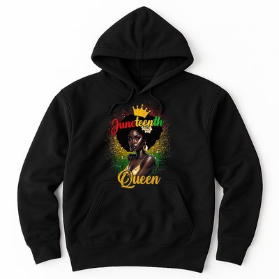 Afro Natural Hair Juneteenth Queen African American Hoodie