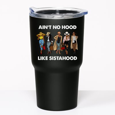 AinT No Hood Like Sisterhood Afro Sistas Black Women Gift Tumbler
