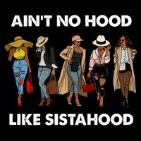 AinT No Hood Like Sisterhood Afro Sistas Black Women Gift Womens Tank Top