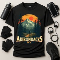 Adirondacks Ny Hiking Mountains Nature Lovers Design Cooling Performance Crew T-Shirt