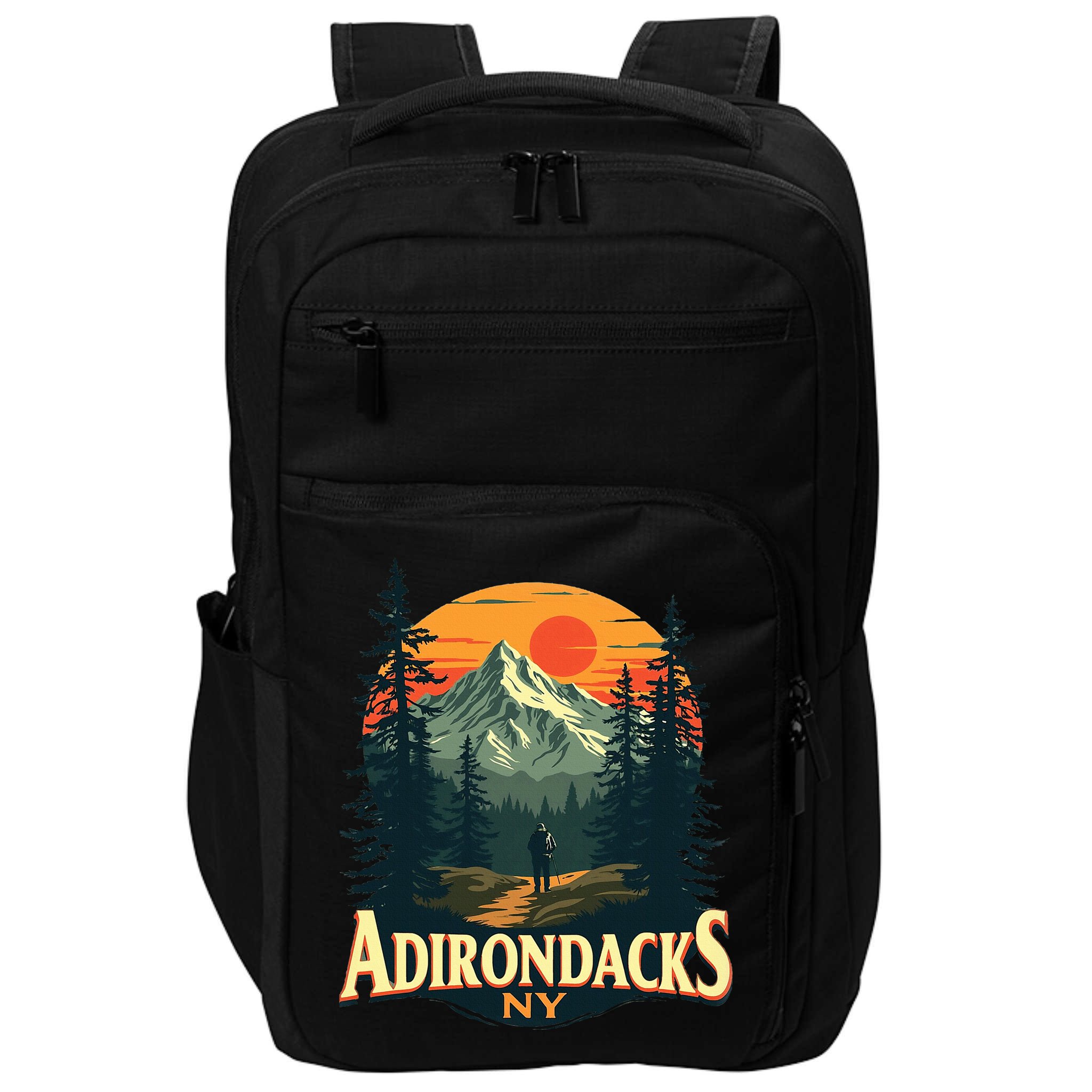 Adirondacks Ny Hiking Mountains Nature Lovers Design Impact Tech Backpack