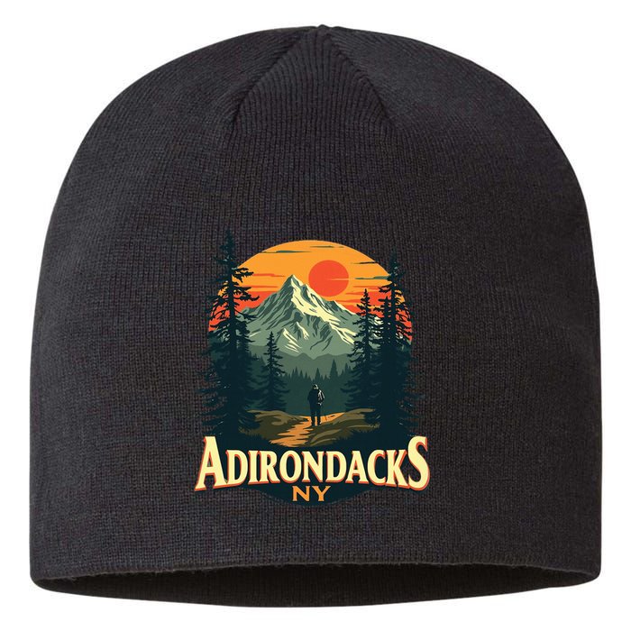 Adirondacks Ny Hiking Mountains Nature Lovers Design Sustainable Beanie