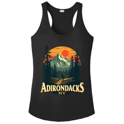 Adirondacks Ny Hiking Mountains Nature Lovers Design Ladies PosiCharge Competitor Racerback Tank