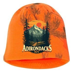 Adirondacks Ny Hiking Mountains Nature Lovers Design Kati - Camo Knit Beanie