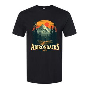 Adirondacks Ny Hiking Mountains Nature Lovers Design Softstyle CVC T-Shirt