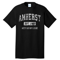 Amherst New Hampshire Nh Vintage Sports Established Design Gift Tall T-Shirt