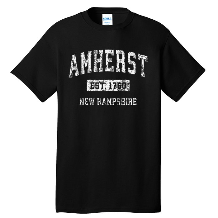 Amherst New Hampshire Nh Vintage Sports Established Design Gift Tall T-Shirt