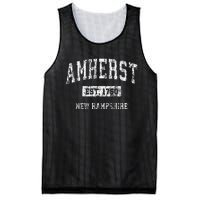 Amherst New Hampshire Nh Vintage Sports Established Design Gift Mesh Reversible Basketball Jersey Tank