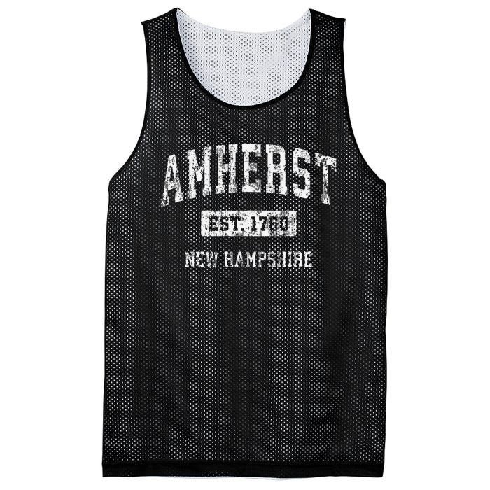 Amherst New Hampshire Nh Vintage Sports Established Design Gift Mesh Reversible Basketball Jersey Tank