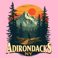 Adirondacks Ny Hiking Mountains Nature Lovers Button