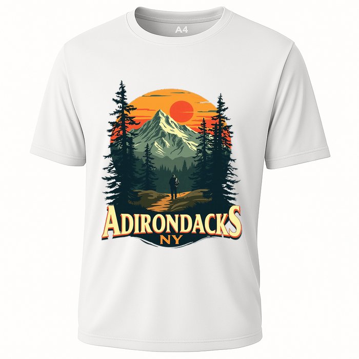 Adirondacks Ny Hiking Mountains Nature Lovers Cooling Performance Crew T-Shirt