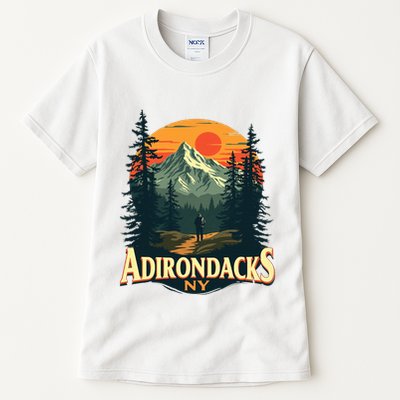 Adirondacks Ny Hiking Mountains Nature Lovers Tall T-Shirt