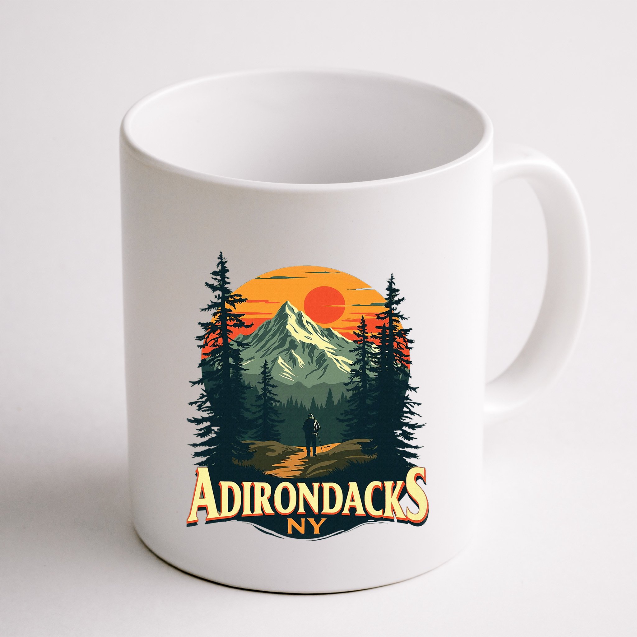 Adirondacks Ny Hiking Mountains Nature Lovers Mug