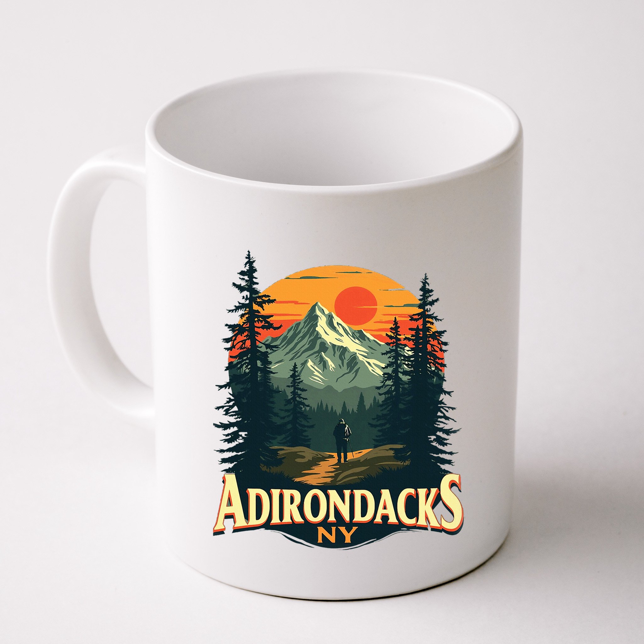 Adirondacks Ny Hiking Mountains Nature Lovers Mug