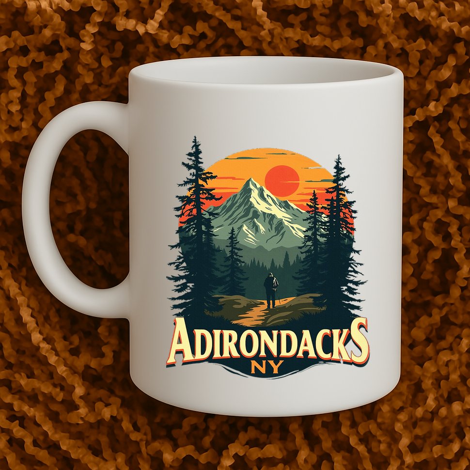 Adirondacks Ny Hiking Mountains Nature Lovers Mug
