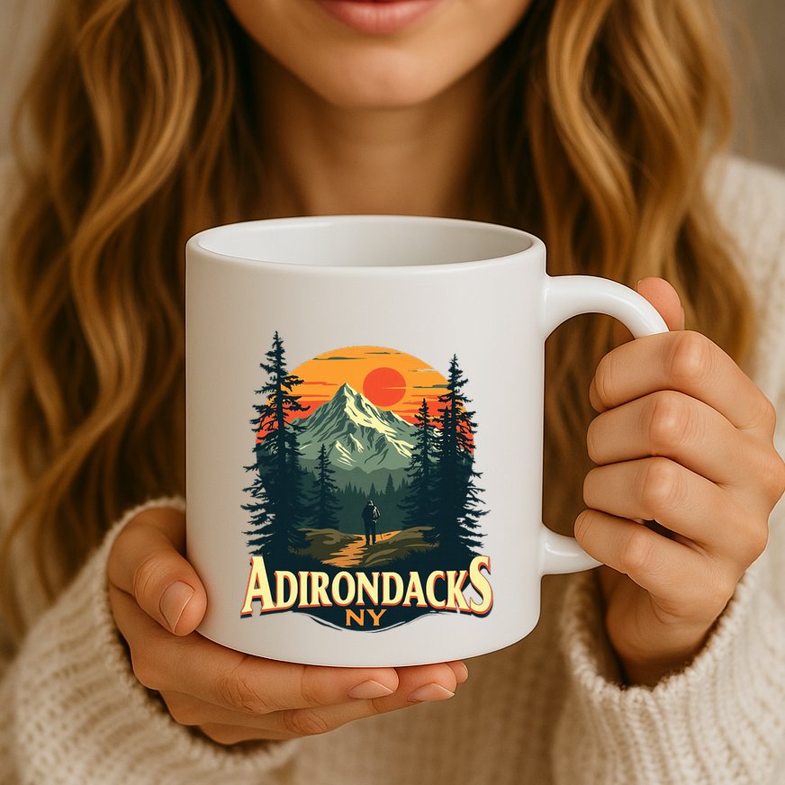 Adirondacks Ny Hiking Mountains Nature Lovers Mug