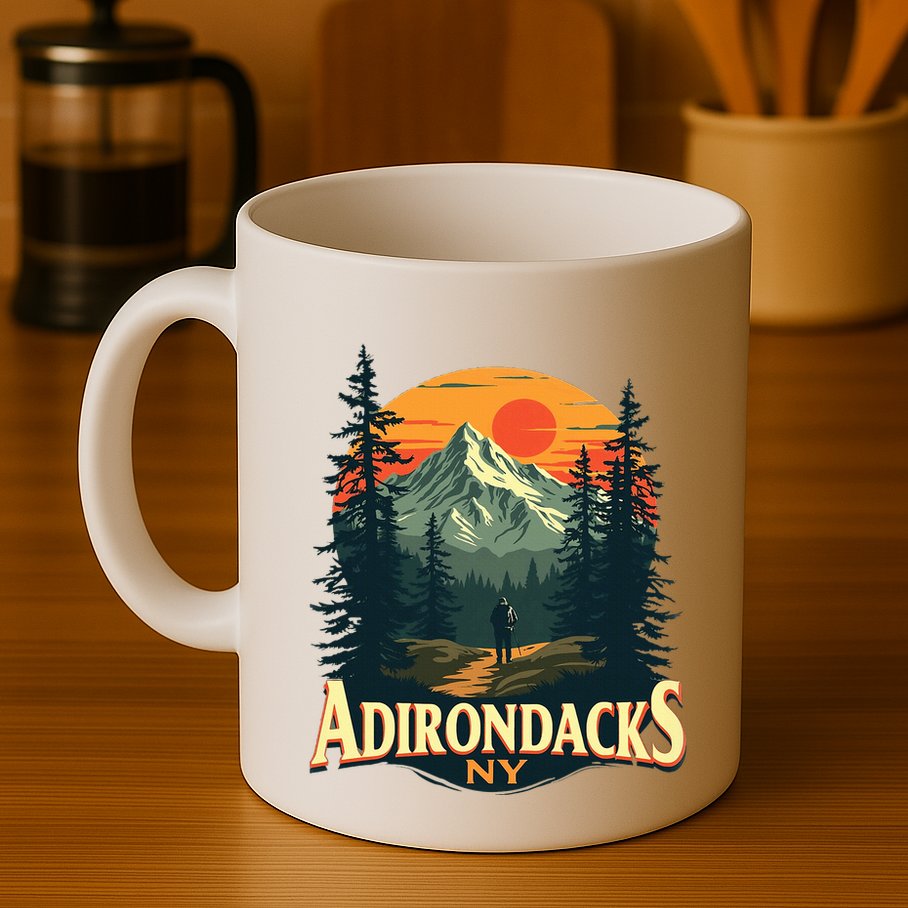 Adirondacks Ny Hiking Mountains Nature Lovers Mug