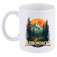 Adirondacks Ny Hiking Mountains Nature Lovers 11oz C Handle Ceramic Mug